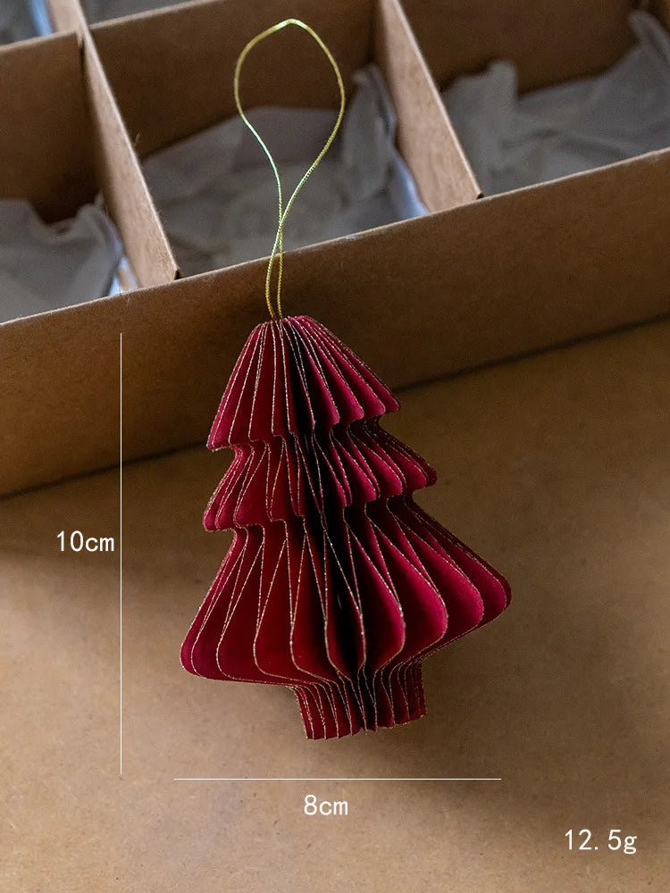 Honeycomb Paper Christmas Hanging Ornament