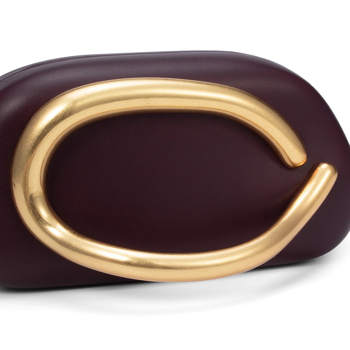 Oval Handle Box Crossbody Bag