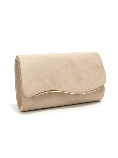 Velvet Envelope Evening Clutch Bag with Chain Strap