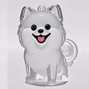 Pet Hair Memorial Keepsake Keychain