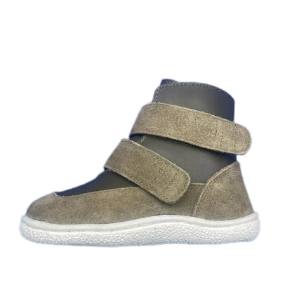 Genuine Leather Winter Barefoot Two Straps Boots