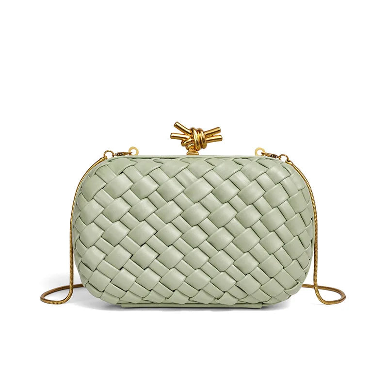 Handwoven Woven Evening Clutch Bag