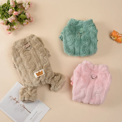 Soft Fleece Dog Jumpsuit