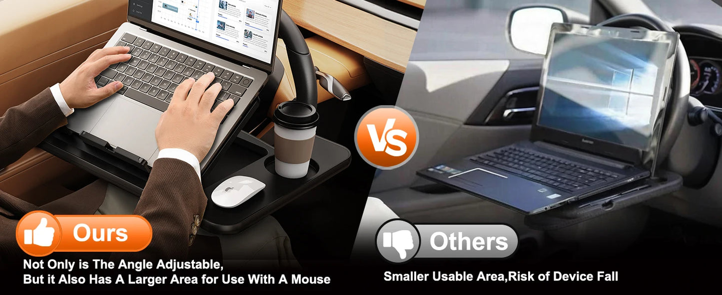 Car Steering Wheel Laptop Desk Tray