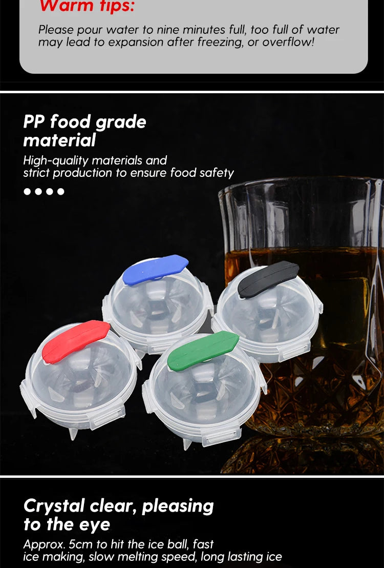 Round Ice Ball Mold Set