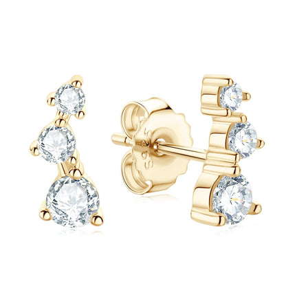925 Sterling Silver Moissanite Big Dipper Earrings