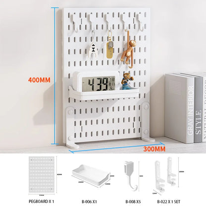 Adjustable Desktop Pegboard Organizer