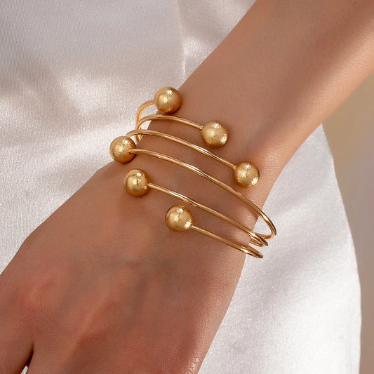 Women’s Ball Multi-Layer Cuff Bracelet