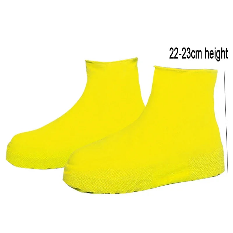 Reusable Shoe Covers – Waterproof Shoe Covers Silicone Anti-Slip Rain Boots Solid Polyester Universal