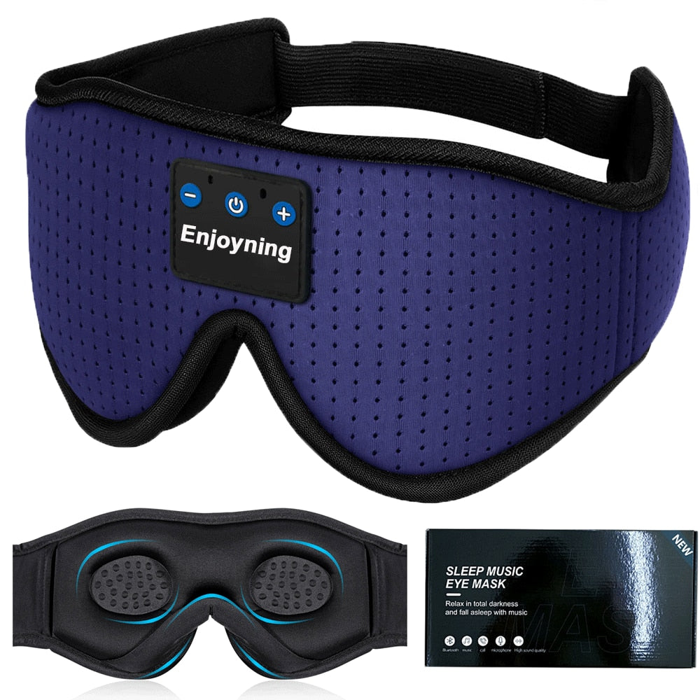 3D wireless headphone sleep eye mask