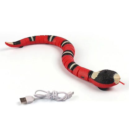 Interactive USB Rechargeable Smart Snake Cat Toy