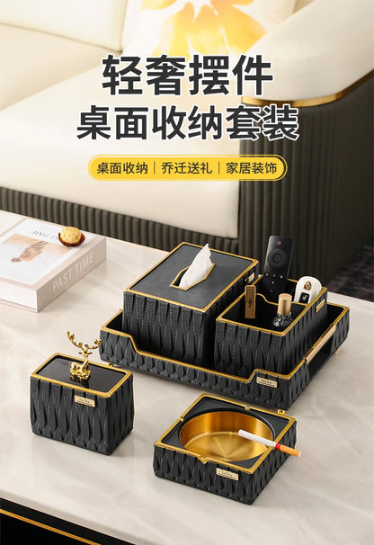 Luxury Resin Tissue Box Organizer