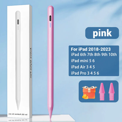 Rechargeable iPad Stylus with Palm Rejection & Magnetic Attachment