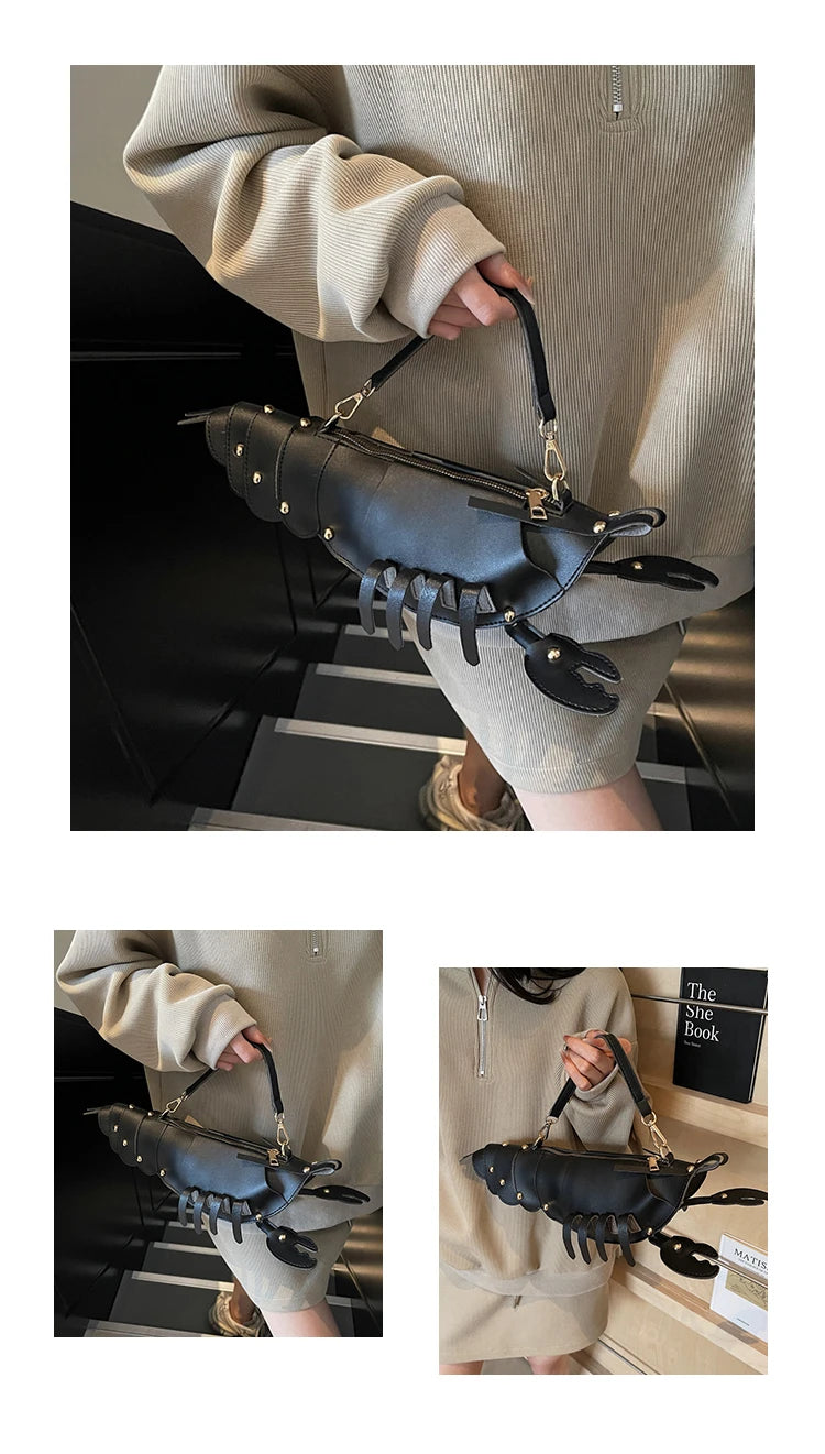 Shaped PU Leather Crossbody Bag
