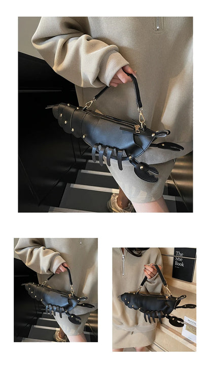 Shaped PU Leather Crossbody Bag