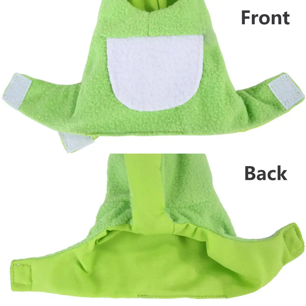 Frog Plush Bird Costume – Warm Hooded Parrot Outfit