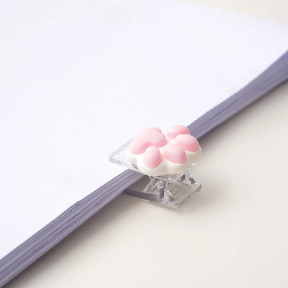 Cute Cat Paw Mini Paper Clip Bookmark