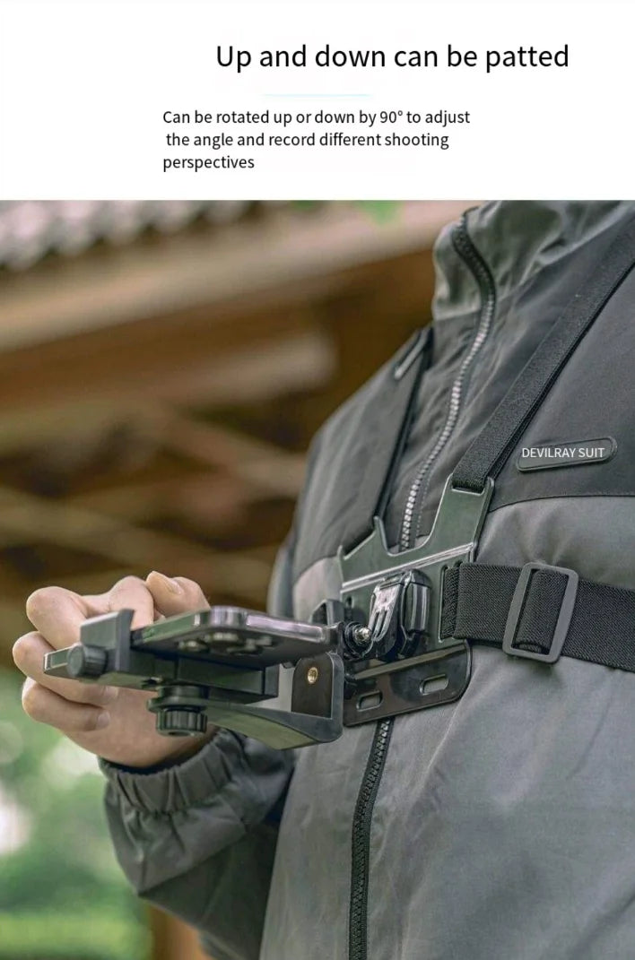 Adjustable Chest Mount for Action Cameras & Phones