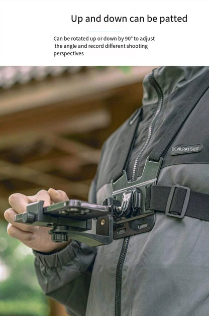 Adjustable Chest Mount for Action Cameras & Phones