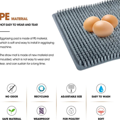 Reusable Chicken Nesting Pad Egg Laying Mat