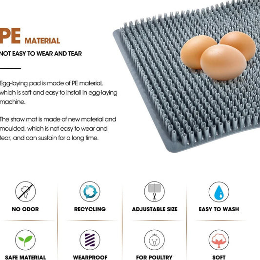 Reusable Chicken Nesting Pad Egg Laying Mat