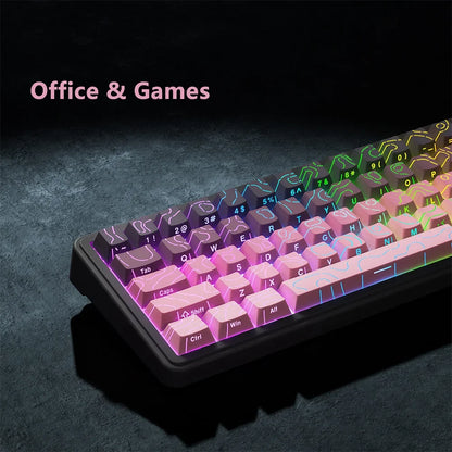 Topographic 4.0 Shine-Through PBT Keycap Set – 98 Keys