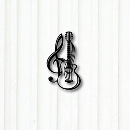 Musical Note & Violin Metal Wall Art