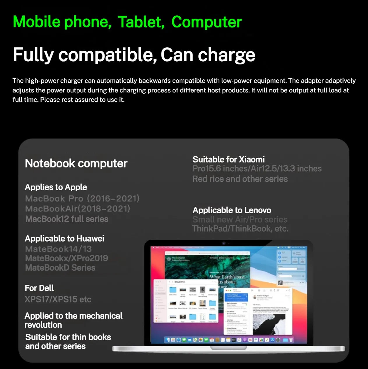 61W USB-C MacBook Charger
