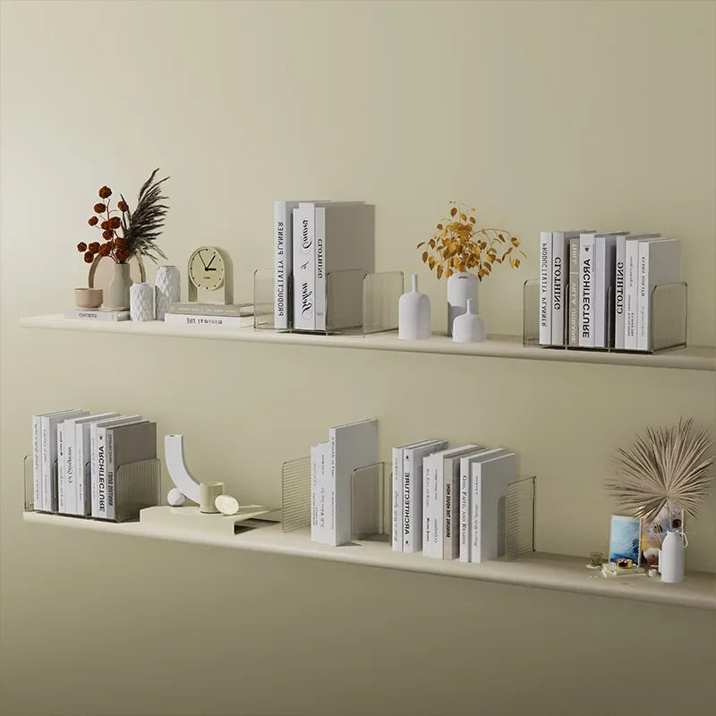 Transparent Stand Bookshelf  Decorative Storage Rack