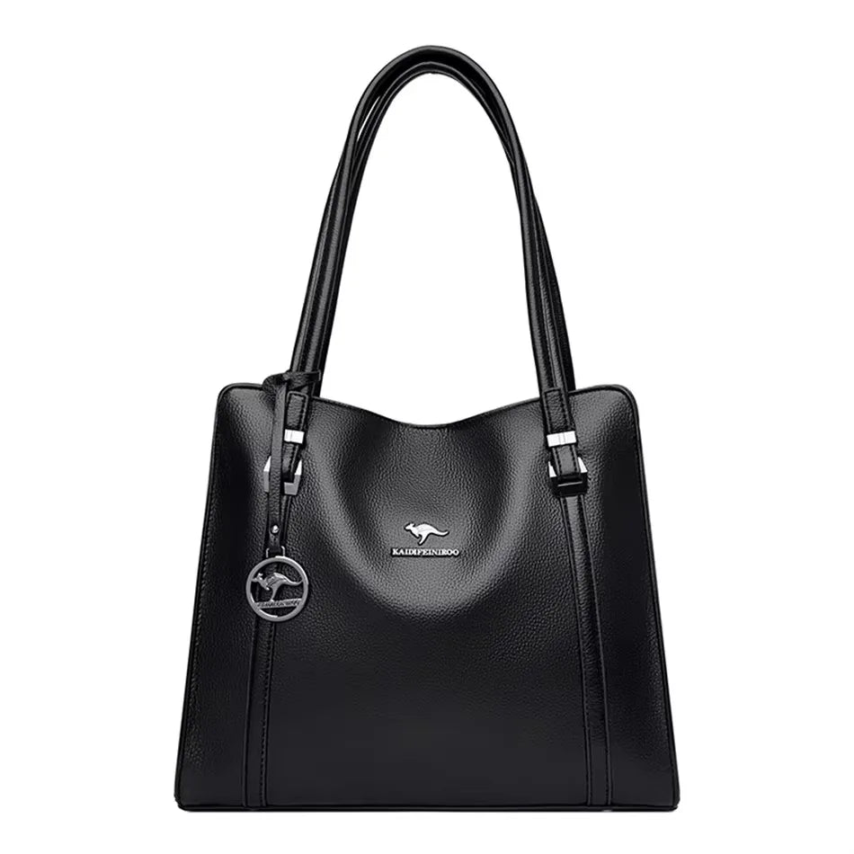 Large Capacity Women’s Leather Tote Handbag