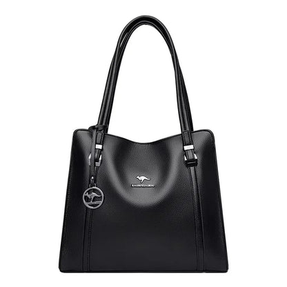 Large Capacity Women’s Leather Tote Handbag