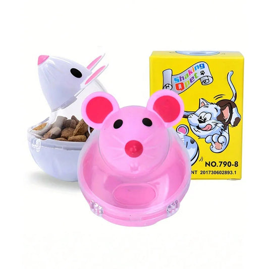 Rolling Mouse Treat Dispenser Toy for Cats & Dogs