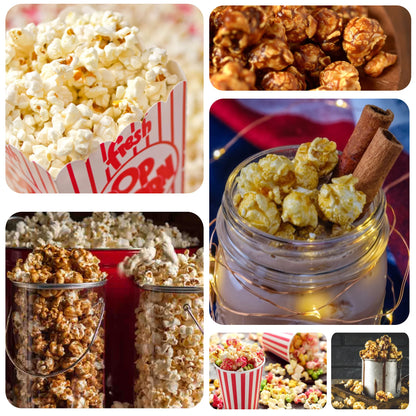 Oil-Free Electric Popcorn Machine with Butter Tray