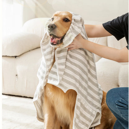 Soft Absorbent Pet Bath Towel Robe