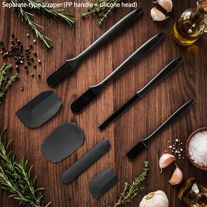 Silicone Spatula, Scraper & Basting Brush Baking Set