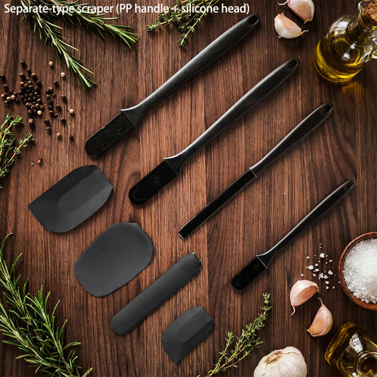 Silicone Spatula, Scraper & Basting Brush Baking Set