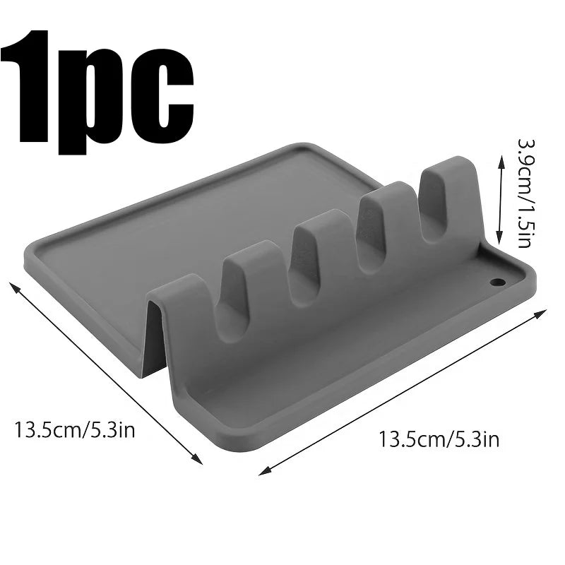 Silicone Kitchen Utensil Rest & Drying Tray
