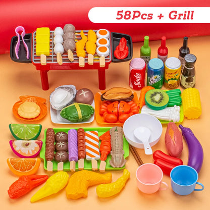 Mini Kitchen Pretend Play Toys Barbecue Set