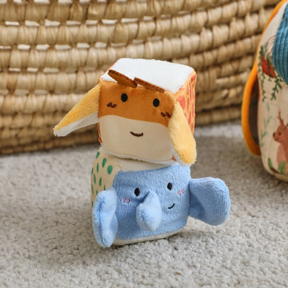 Montessori Plush Farm House & Animal Play Set