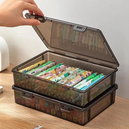 A4 Transparent Document Storage Box with Buckle