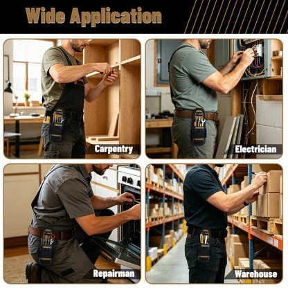 6-Pocket Clip-On Tool Pouch