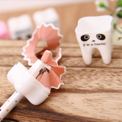 Cute Tooth-Shaped Pencil Sharpener