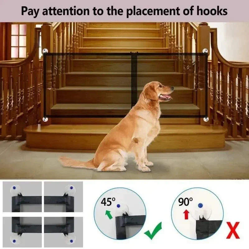 Portable Nylon Mesh Pet Safety Gate