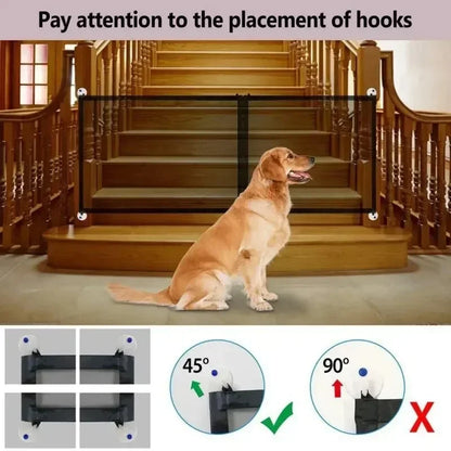 Portable Nylon Mesh Pet Safety Gate