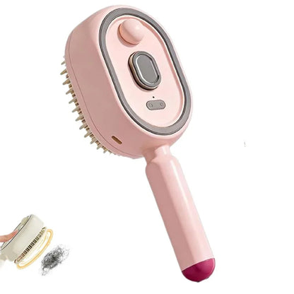 Electric Self-Cleaning Mist Hair Brush
