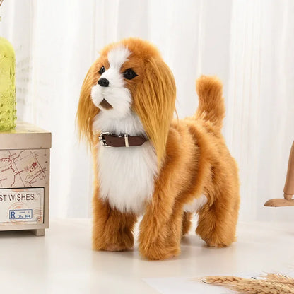 Interactive Walking Plush Robot Dog