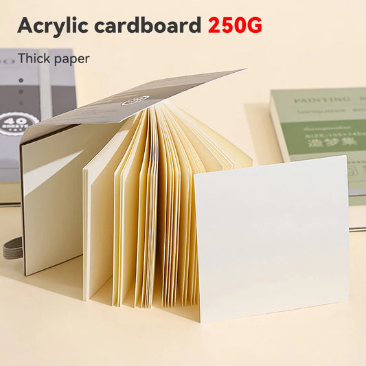 Portable 40-Sheet Mini Sketchbook – 250GSM Thick Paper