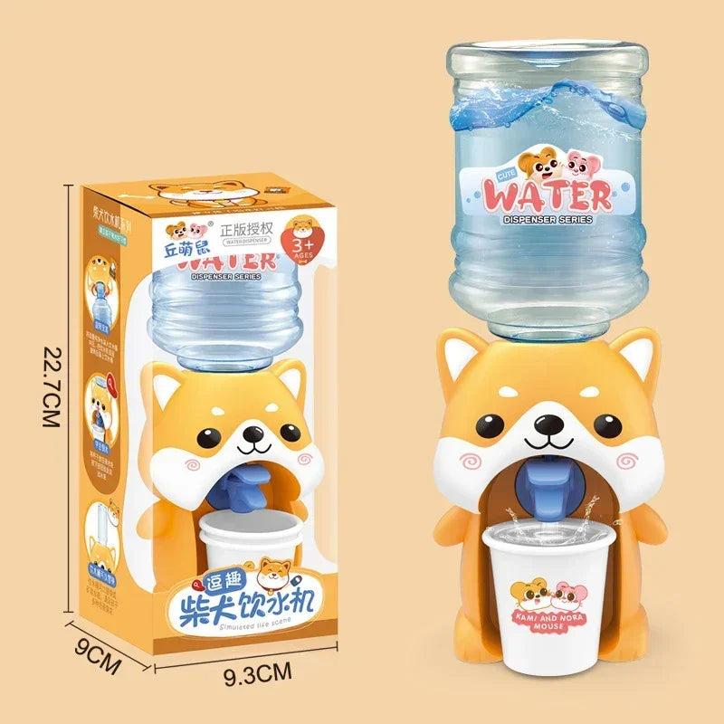 Cartoon Mini Water Cooler with Cup & Bottle