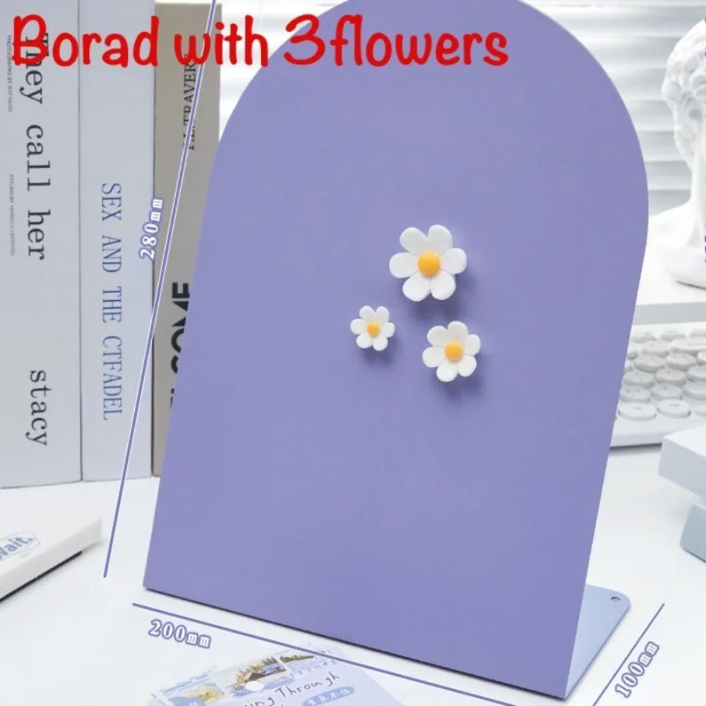Creative Desktop Magnetic Message Board with Storage Stand