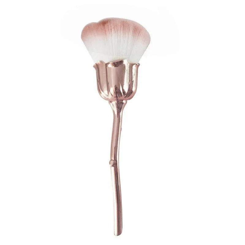 Rose-Shaped Nail Dust Cleaning Brush